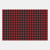 Kariert Polka Dot Hahnentrittmuster Geschenkpapier Set (Vorderseite)