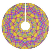 Kariert Polyester Weihnachtsbaumdecke (Vorderseite)