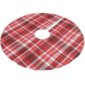 Kariert Polyester Weihnachtsbaumdecke (Schrägansicht)