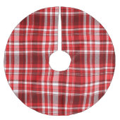 Kariert Polyester Weihnachtsbaumdecke (Vorderseite)