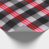 Kariert Populäre Abstrakte Schwarze Karierte Samml Geschenkpapier (Ecke)
