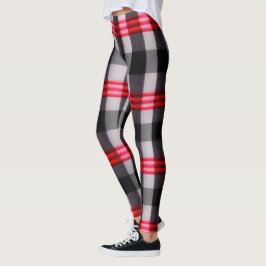 Kariert Populäre Abstrakte Schwarze Karierte Samml Leggings