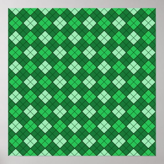 Kariert Poster (Vorne)