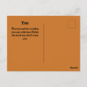 kariert postkarte (Rückseite)