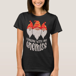 Kariert Print Garden Gnomas Weihnachten Pajamas Fa T-Shirt