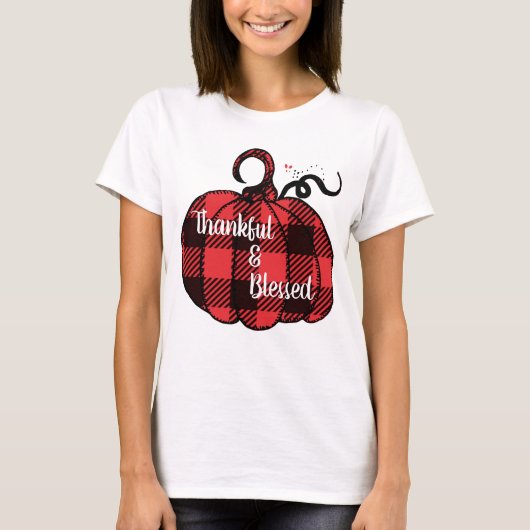 Kariert Pumpkin T-Shirt (Vorderseite)