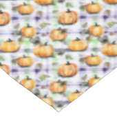 Kariert & Pumpkins Tischdecke (Schrägansicht)