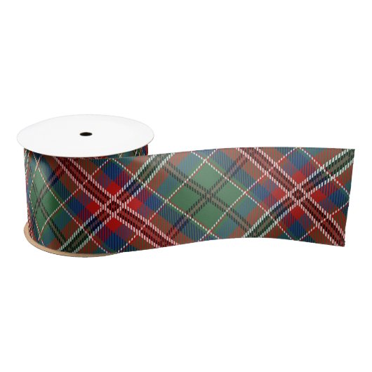 Kariert Red Green Clan MacCulloch Tartan Satinband (Spule)