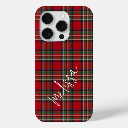 Kariert Red Green Classic Rustic Stewart Tartan Case-Mate iPhone Hülle (Rückseite)