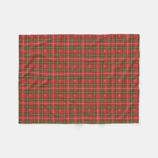 Kariert Red Green Fleecedecke (Vorderseite (Horizontal))