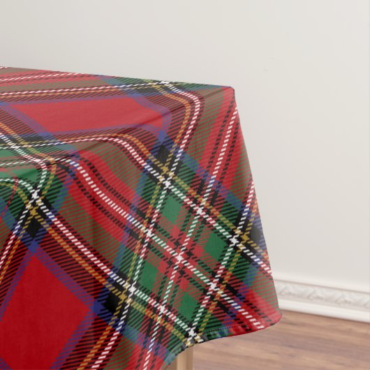 Kariert Red Green Rustic Clan Stewart Tartan Tischdecke (Beispiel)