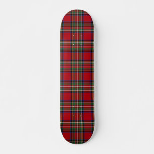 Kariert Red Green Rustic Classic Stewart Tartan Skateboard