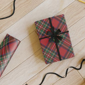 Kariert Red Green Rustic Stewart Tartan Geschenkpapier
