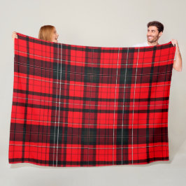 Kariert Red Traditional Tartan Popular Collection Fleecedecke