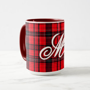 Kariert Red Traditional Tartan Popular Collection Tasse