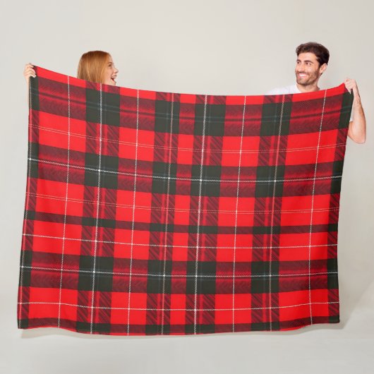 Kariert Red Traditional Tartan Trendy Collection Fleecedecke (Beispiel)