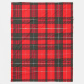 Kariert Red Traditional Tartan Trendy Collection Fleecedecke (Vorderseite)