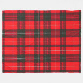 Kariert Red Traditional Tartan Trendy Collection Fleecedecke (Vorderseite (Horizontal))