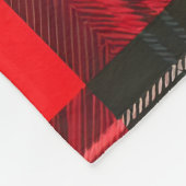 Kariert Red Traditional Tartan Trendy Collection Fleecedecke (Ecke)