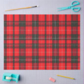 Kariert Red Traditional Tartan Trendy Collection Seidenpapier (Basteln)