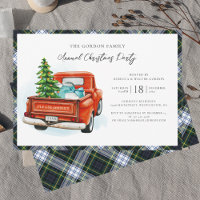 Kariert Red Truck Gordon Tartan Weihnachtsfeiertag