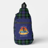 Kariert Retro Best Vater Golf Lover Tartan Crossbody Bag (Vorderseite)