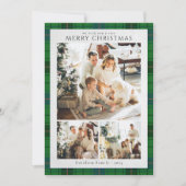 Kariert Retro Weihnachten Fotos Tartan Rustikal (Vorderseite)