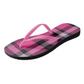 Kariert rosa badesandalen (Schrägansicht)