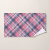 Kariert rosa badhandtuch set (Handtuch)