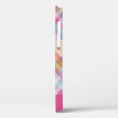 Kariert rosa Case-Mate iPhone hülle (Rückseite / Links)