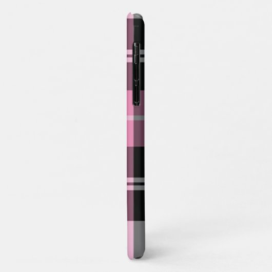 Kariert rosa Case-Mate iPhone hülle (Hinten/Links)