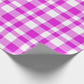 Kariert rosa geschenkpapier (Ecke)