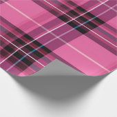 Kariert rosa geschenkpapier (Ecke)
