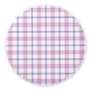 Kariert rosa keramikknauf