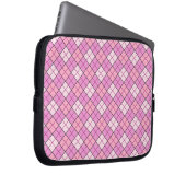 Kariert rosa laptopschutzhülle (Vorne Rechts)