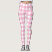 Kariert rosa leggings (Vorderseite)