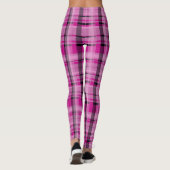 Kariert rosa leggings (Rückseite)