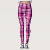 Kariert rosa leggings (Vorderseite)