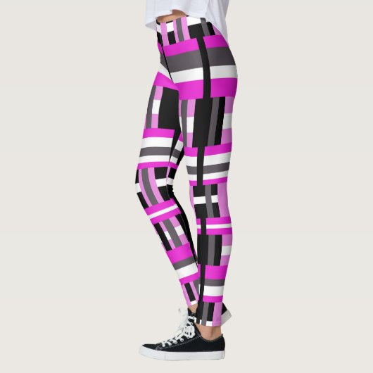 Kariert rosa leggings (Links)