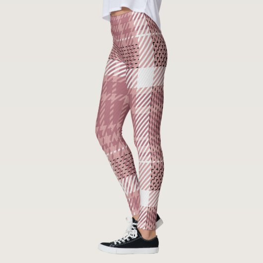 Kariert rosa leggings (Links)