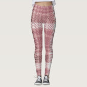 Kariert rosa leggings (Vorderseite)