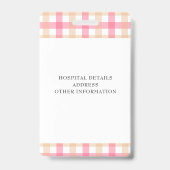 Kariert-Rosa-Logo Ausweis (Back)