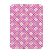 Kariert rosa magnet (Vertikal)