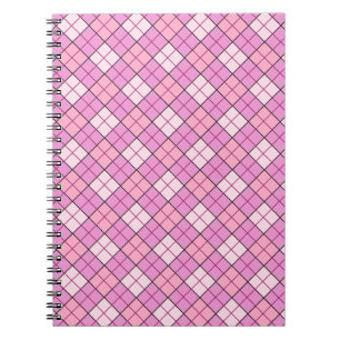 Kariert rosa notizblock