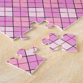 Kariert rosa puzzle (Seite)