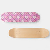 Kariert rosa skateboard (Horizontal)
