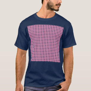 Kariert rosa T-Shirt