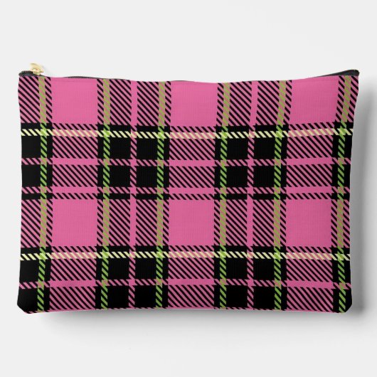 Kariert rosa zubehörtasche (Vorderseite)