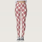 Kariert, rot leggings (Vorderseite)