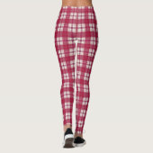Kariert rot leggings (Rückseite)